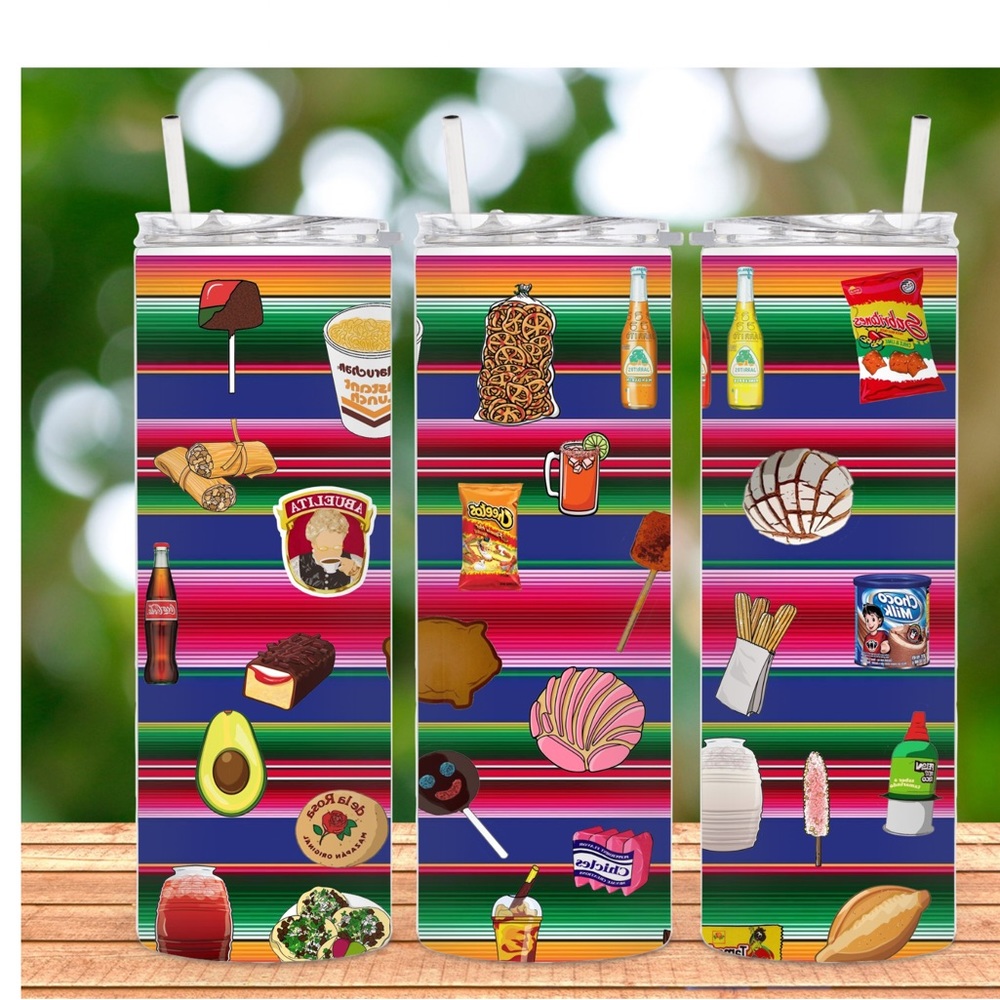 Serape with Mexican candy, drinks
